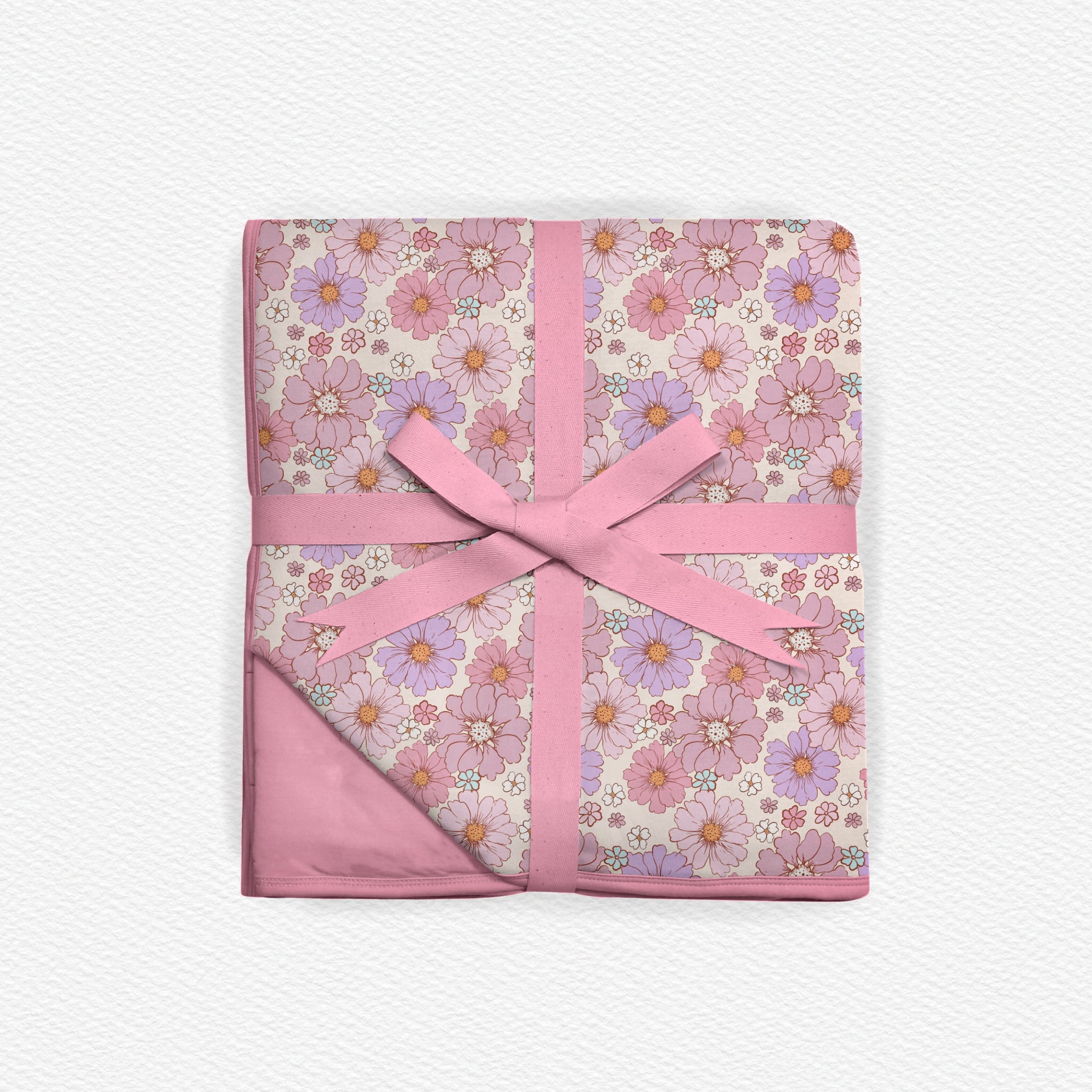 Powerful in Pink (Flower) Toddler Triple Layer Blanket