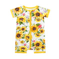 Load image into Gallery viewer, Suns and Roses (Sunflowers) Short Sleeve Romper
