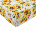 Load image into Gallery viewer, Suns and Roses (Sunflowers) Twin Fitted Sheet and Pillowcase Set
