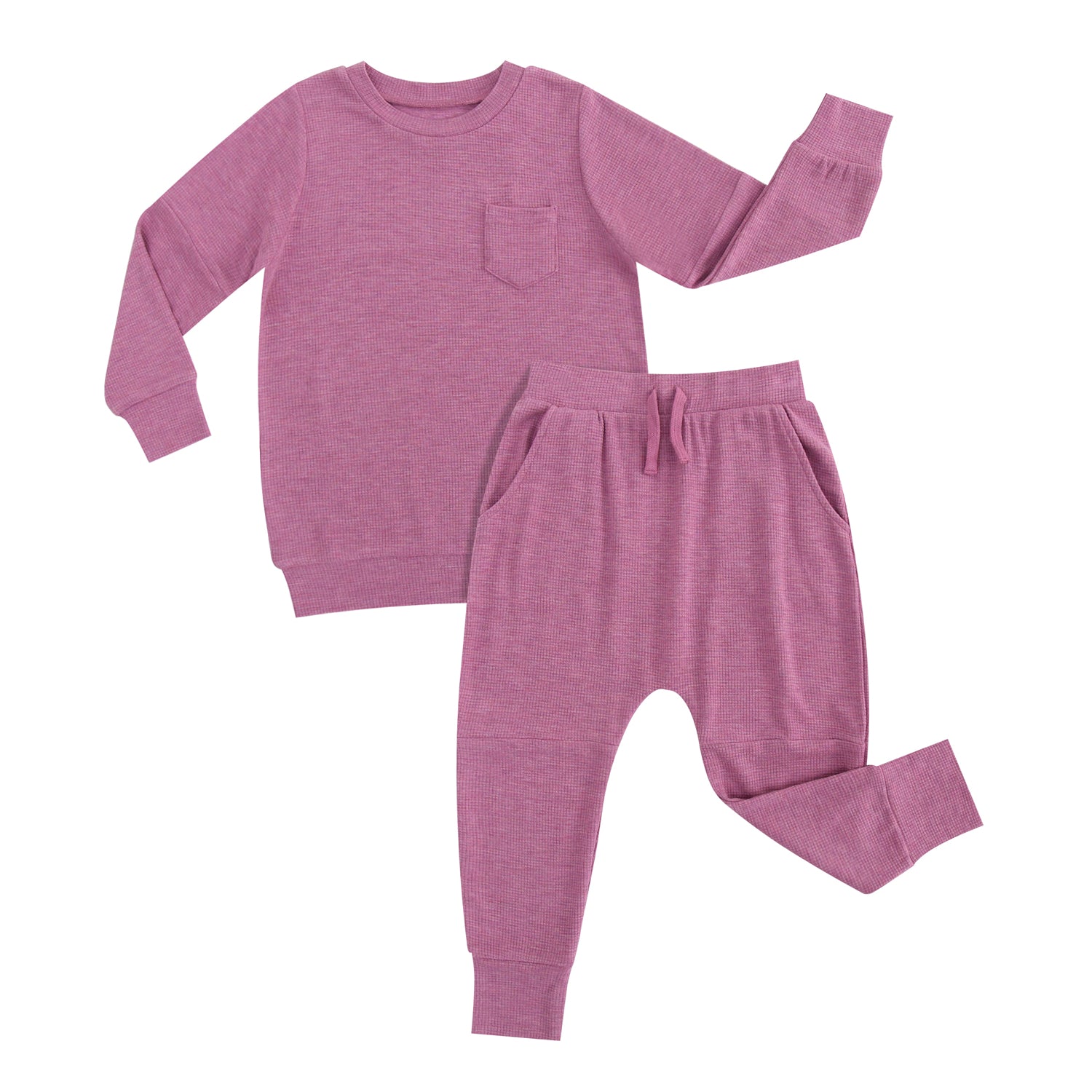 Bamboo Waffle Kids' Jogger Set (Mislabeled Discount)-Line Dry Only