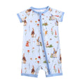 Load image into Gallery viewer, Don’t Worry, Be Hoppy ( Rabbit ) Short Sleeve Romper
