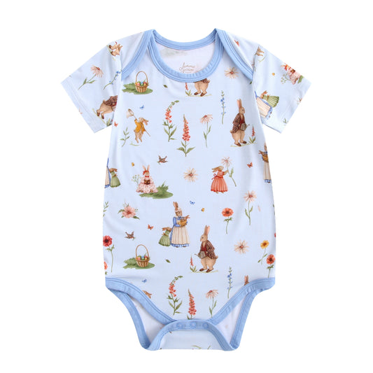 Don’t Worry, Be Hoppy ( Rabbit ) Short Sleeve Bodysuit