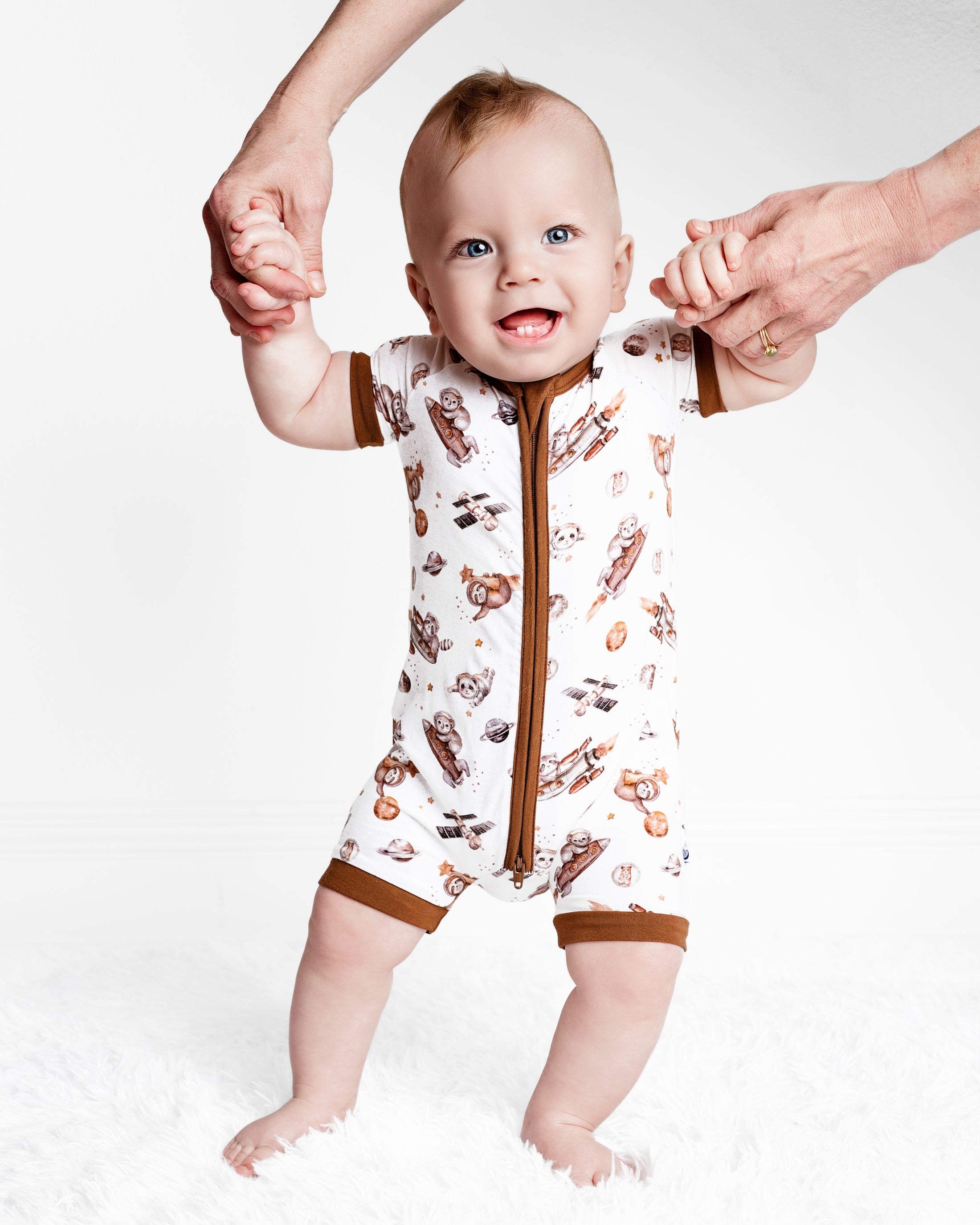 Outersloth (Space) Short Sleeve Romper