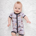 Load image into Gallery viewer, Steam Dreams (Train) Short Sleeve Romper
