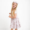 Load image into Gallery viewer, Once Upon a Castle (Unicorn) Short Sleeve Big Kid Twirl Dress
