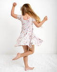 Load image into Gallery viewer, Once Upon a Castle (Unicorn) Short Sleeve Big Kid Twirl Dress
