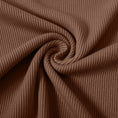 Load image into Gallery viewer, Hot Cocoa (Brown) Ribbed Long Sleeve PJ's
