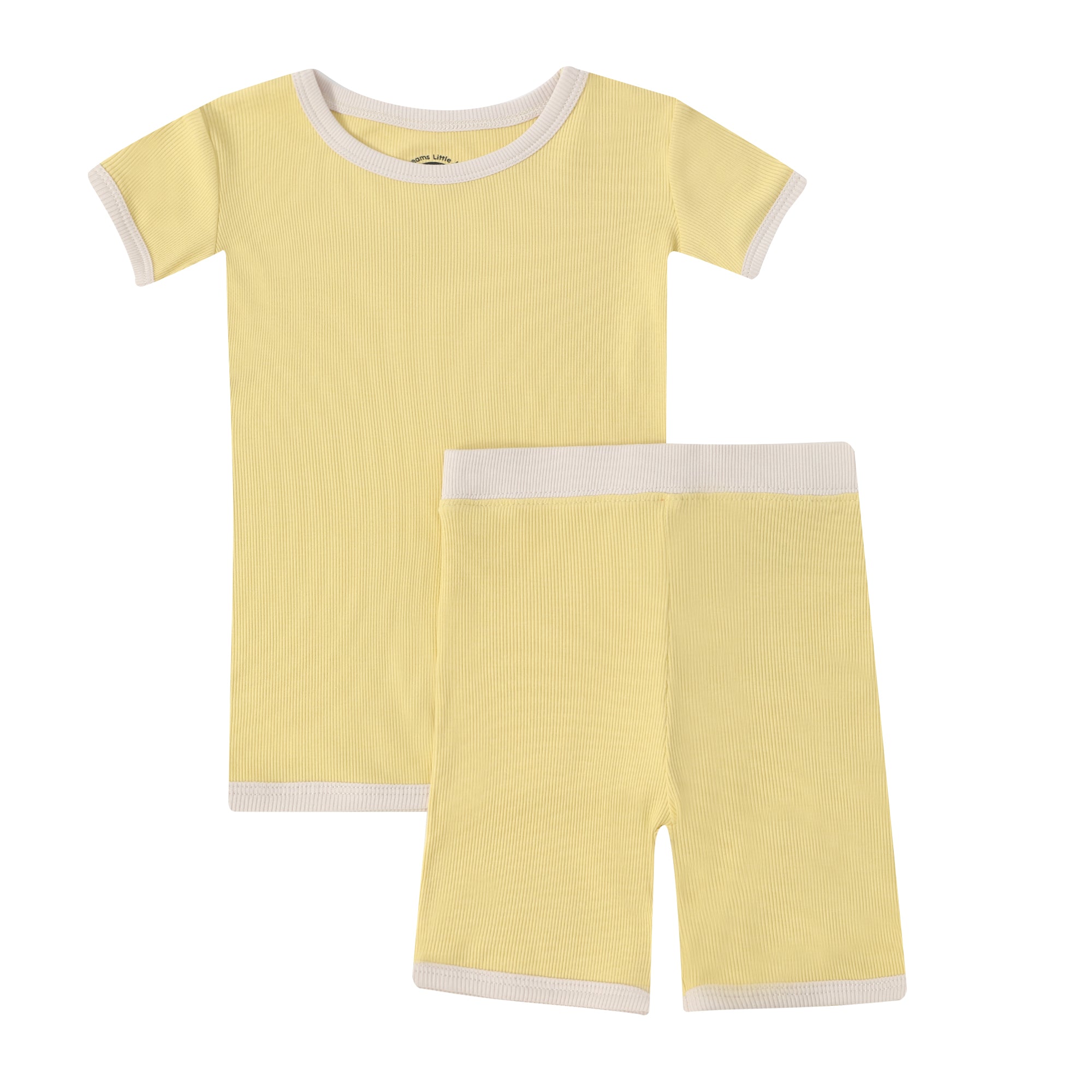 Lemon Meringue (Yellow) Ribbed Short Set