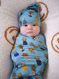 Load image into Gallery viewer, Caught in the Rain (Pineapple) Swaddle
