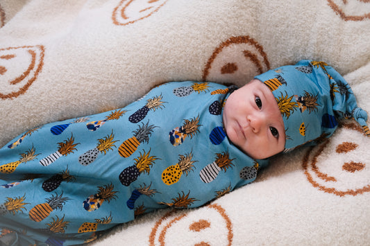 Caught in the Rain (Pineapple) Swaddle